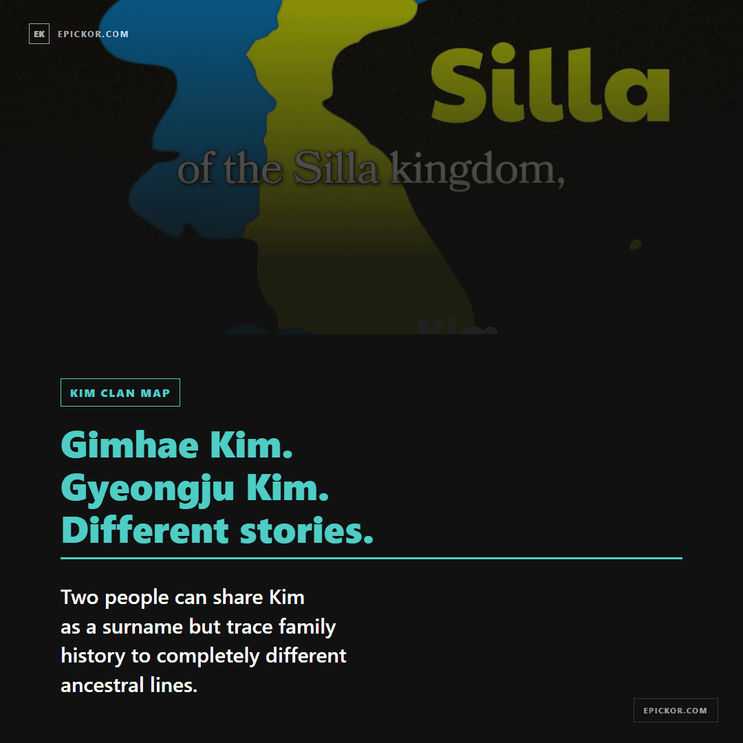 Korean Kim Surname History card 6