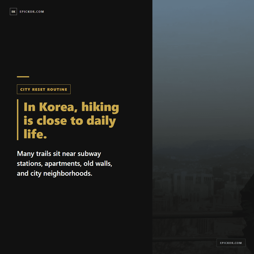 Korean Hiking Culture card 3