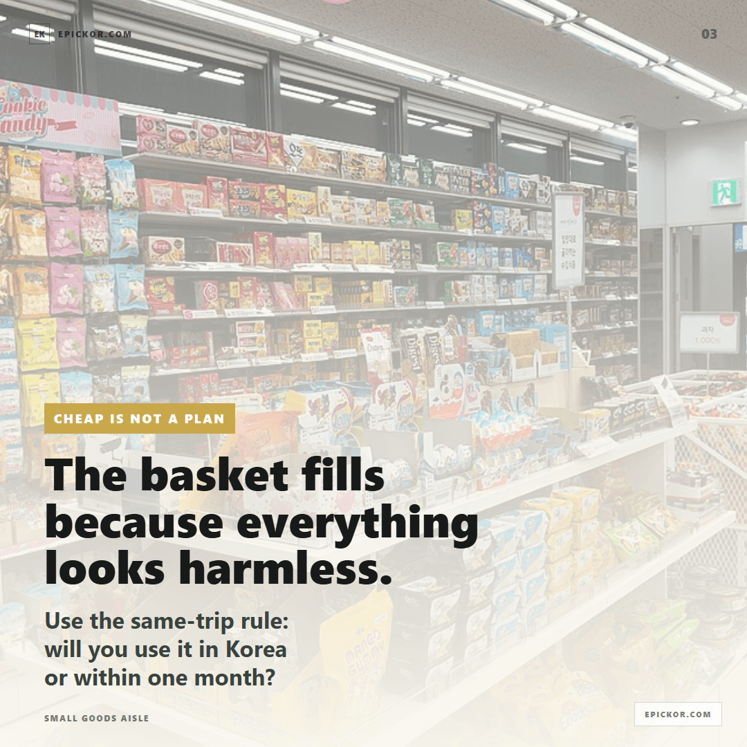 Small goods aisle