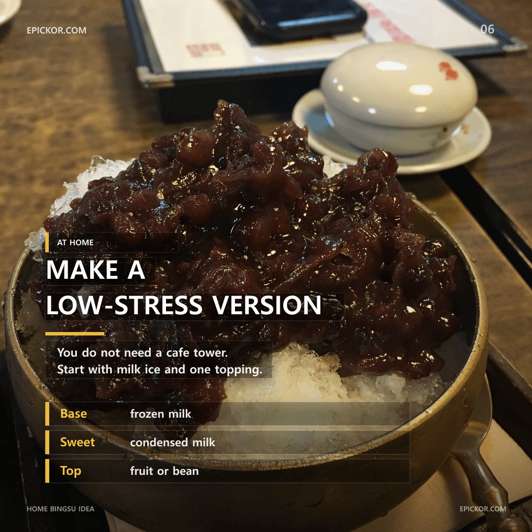 Home bingsu idea