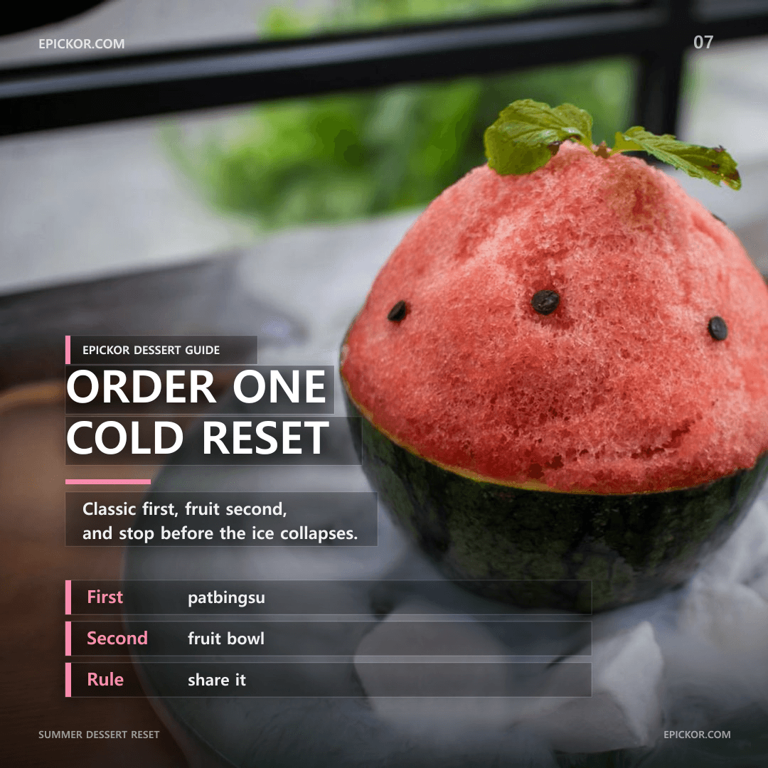 Summer dessert reset