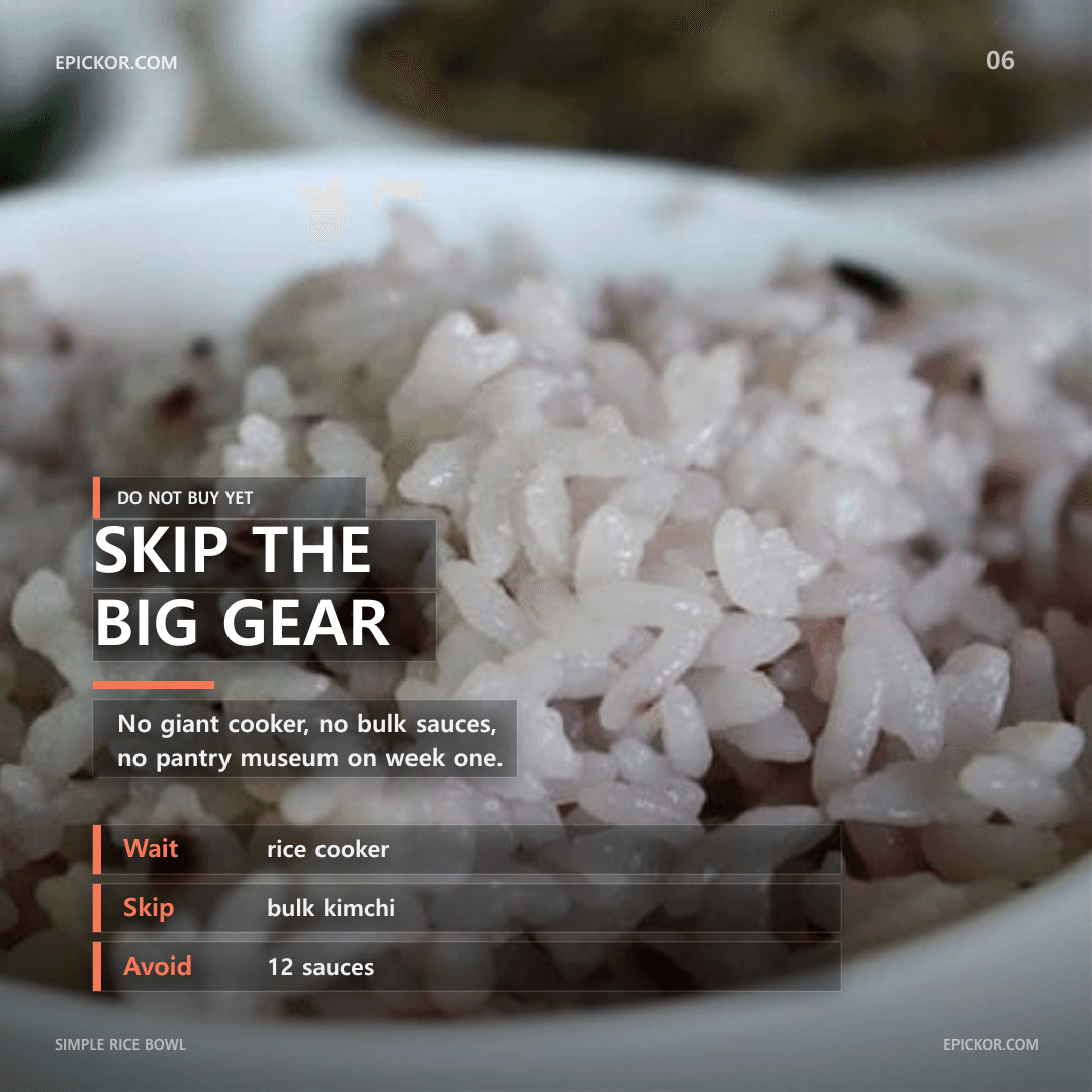 Simple rice bowl