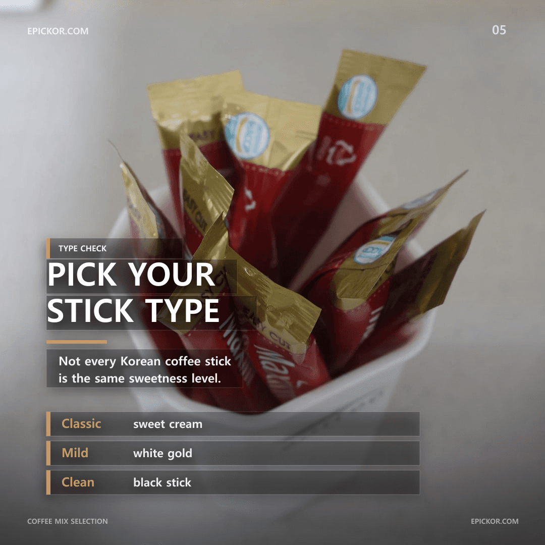 Coffee mix selection