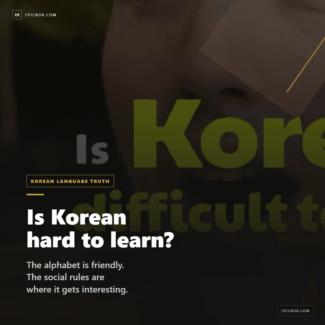 Korean Language Learning card-news cover