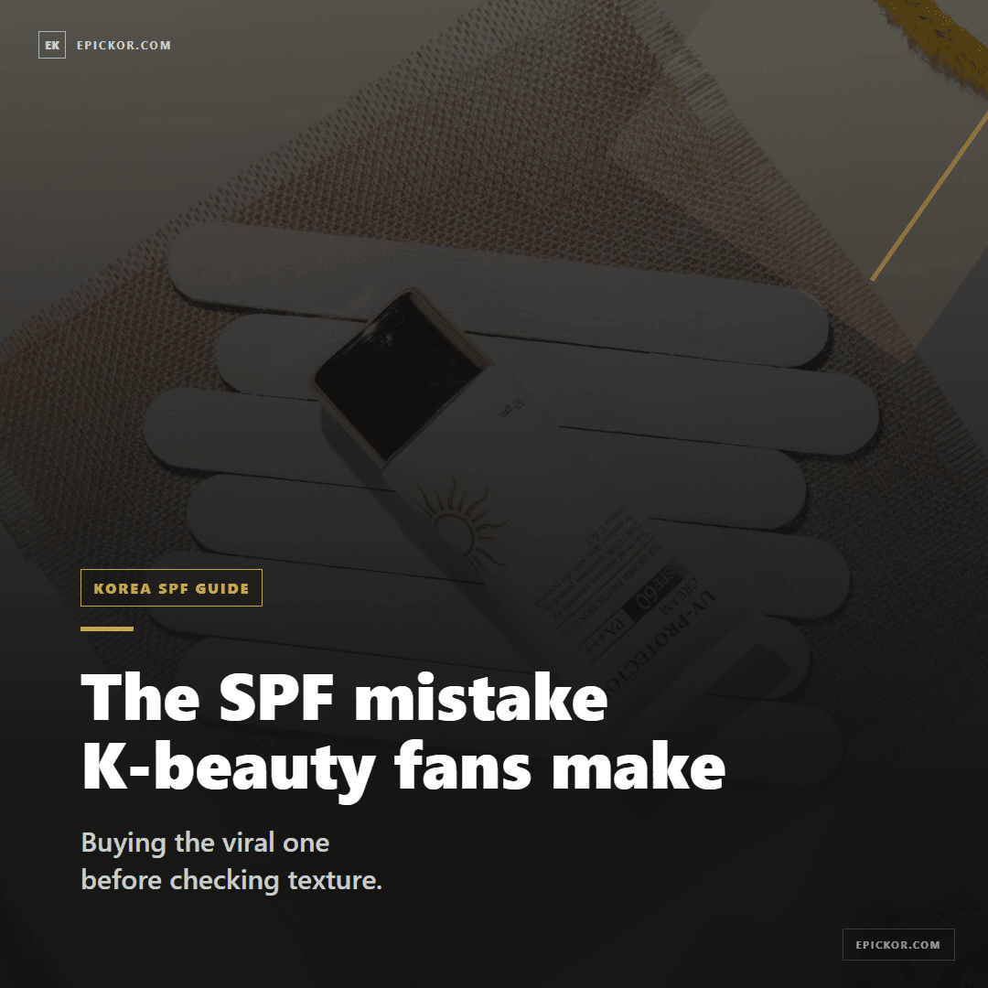 Korean Sunscreen Texture Guide card-news cover