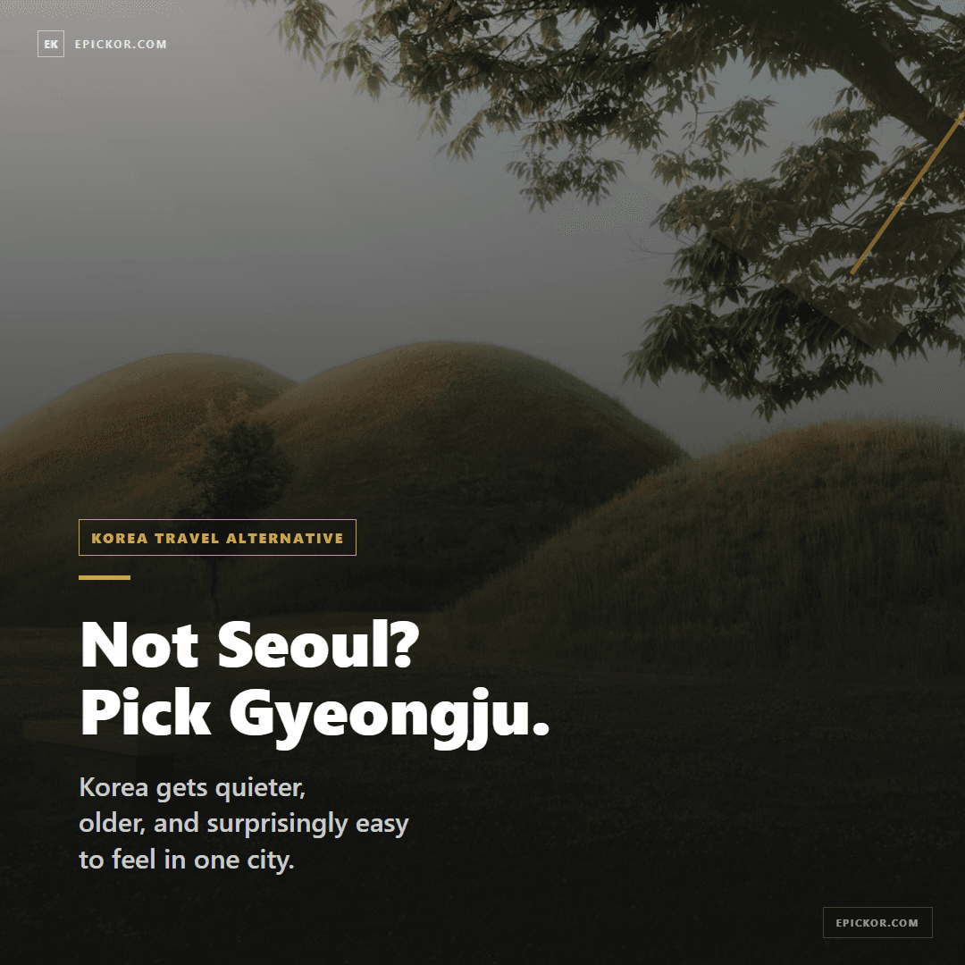 Not Seoul But Gyeongju Korea Travel card-news cover