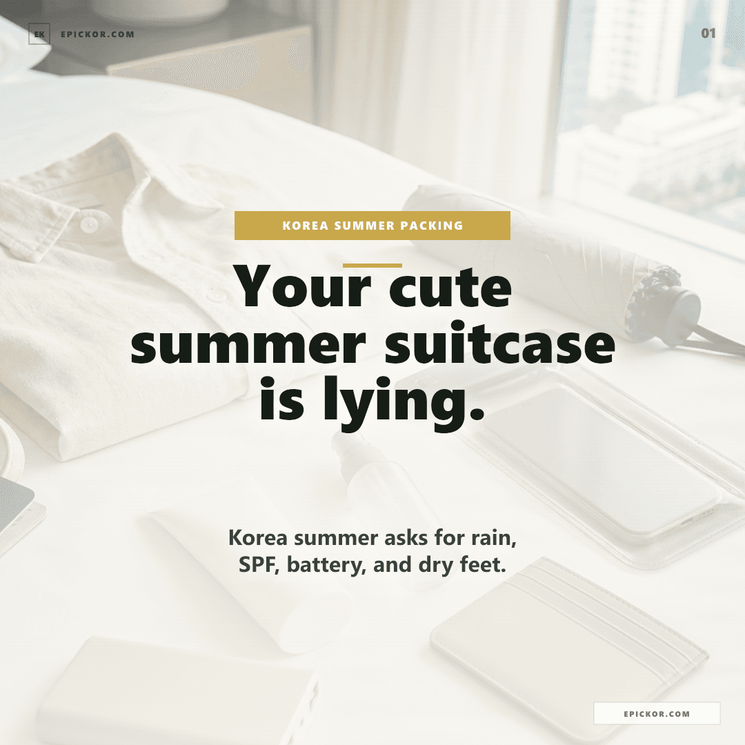 Korea Summer Packing List 2026 card-news cover