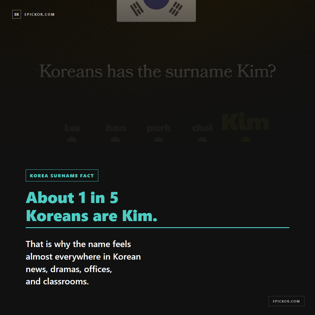 Korean Kim Surname History card 2