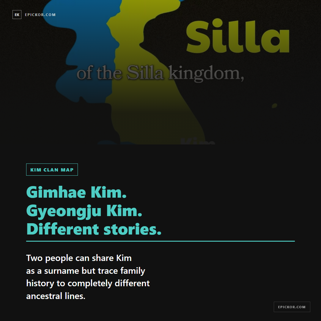 Korean Kim Surname History card 6