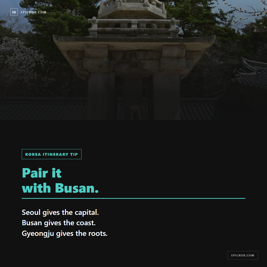 Not Seoul But Gyeongju Korea Travel card 6