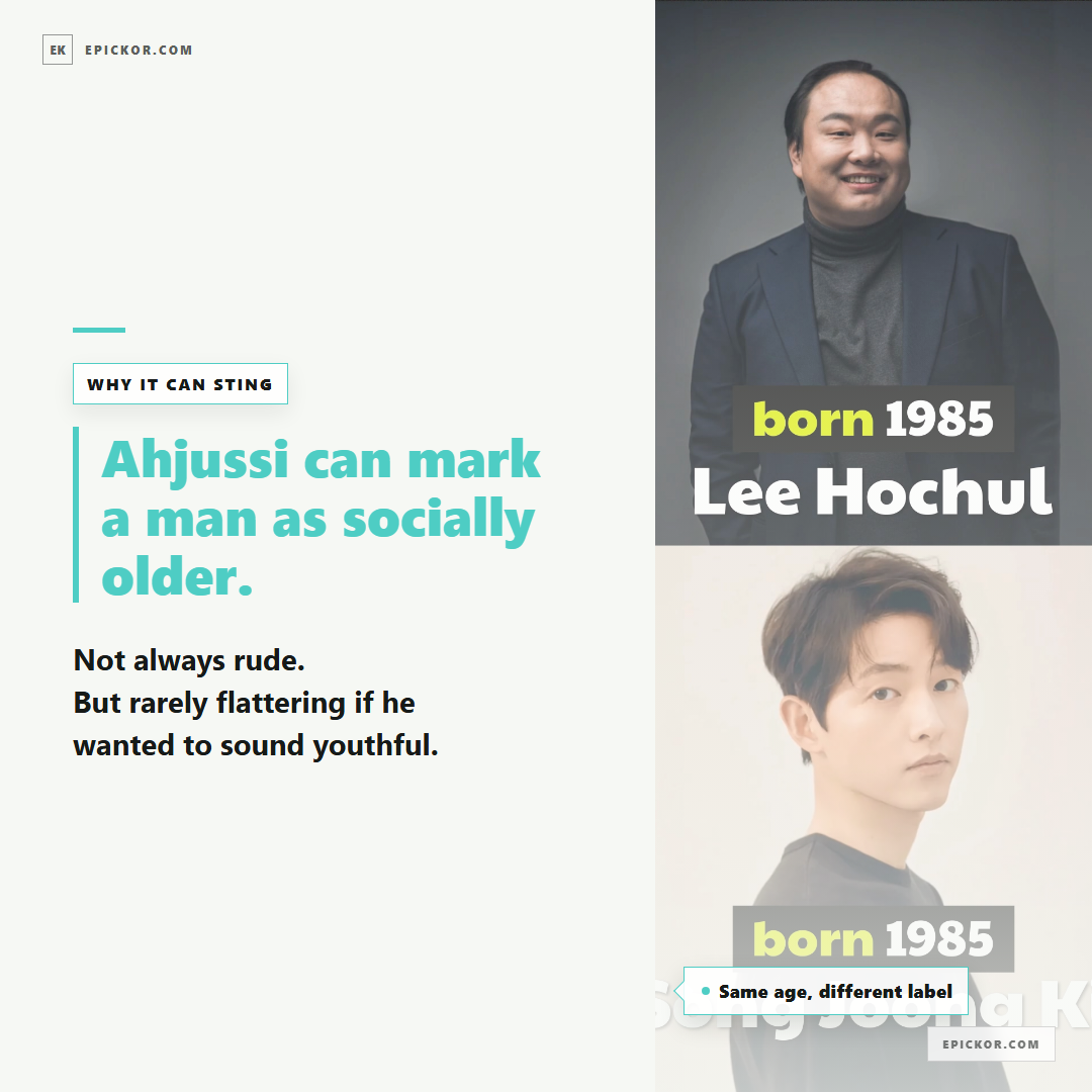 Same age, different label