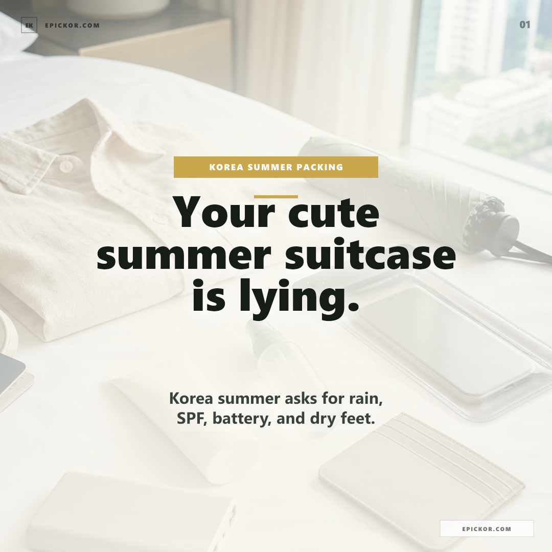 Korea Summer Packing List 2026 guide cover