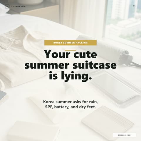Korea Summer Packing List 2026 guide cover