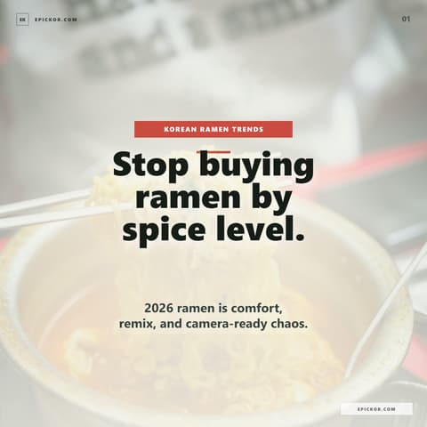 Korean Ramen Trends 2026 guide cover