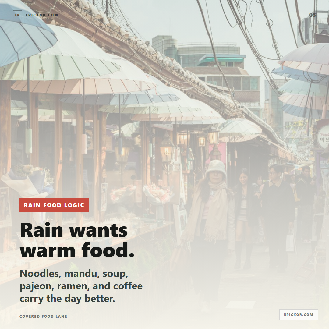 Covered food lane