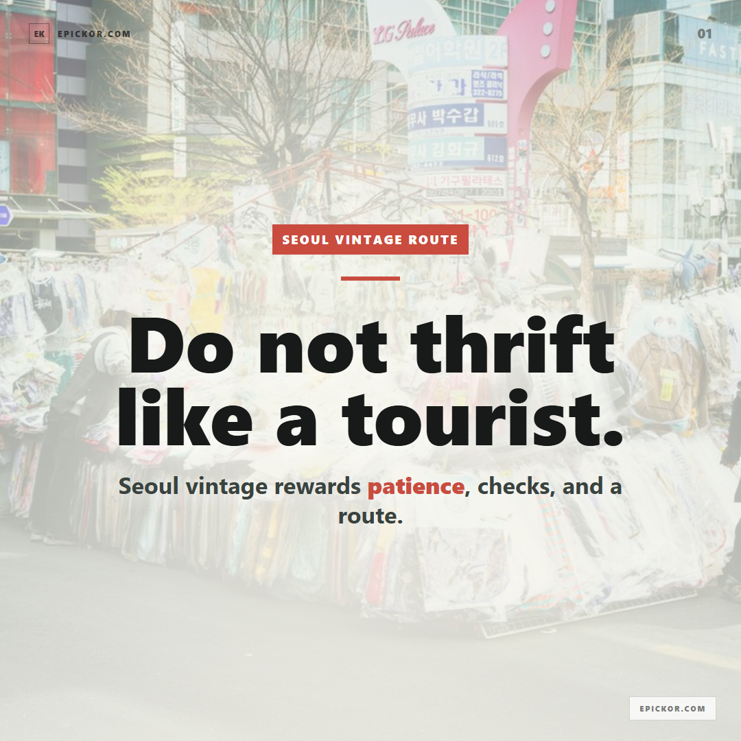 Seoul Vintage Shopping Guide guide cover