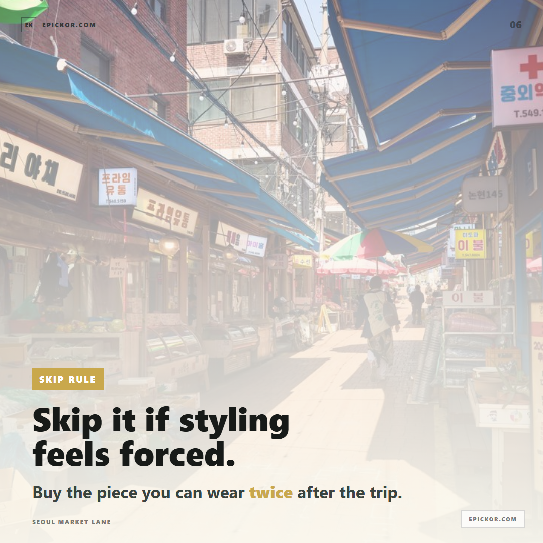 Seoul market lane