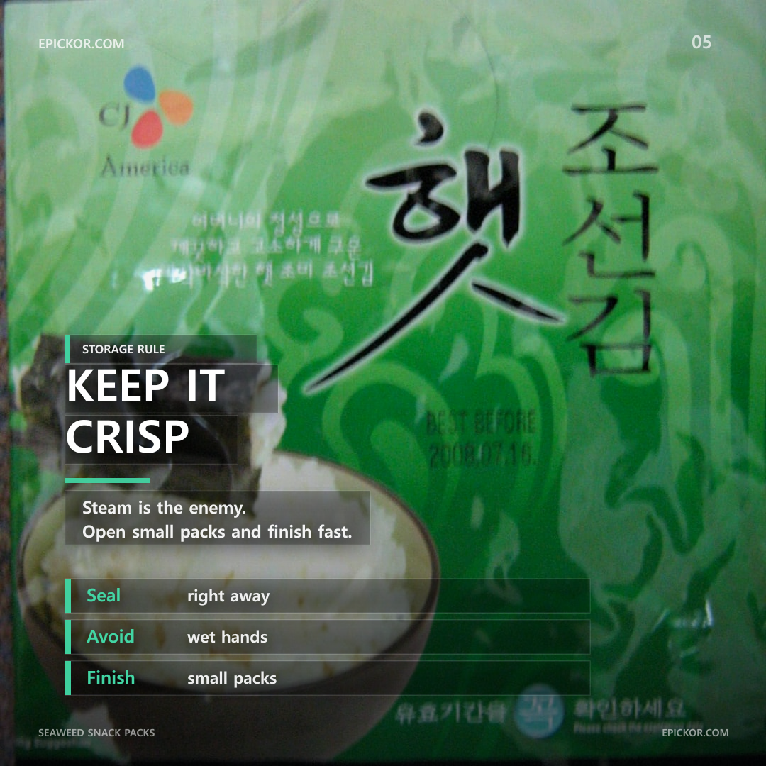 Seaweed snack packs