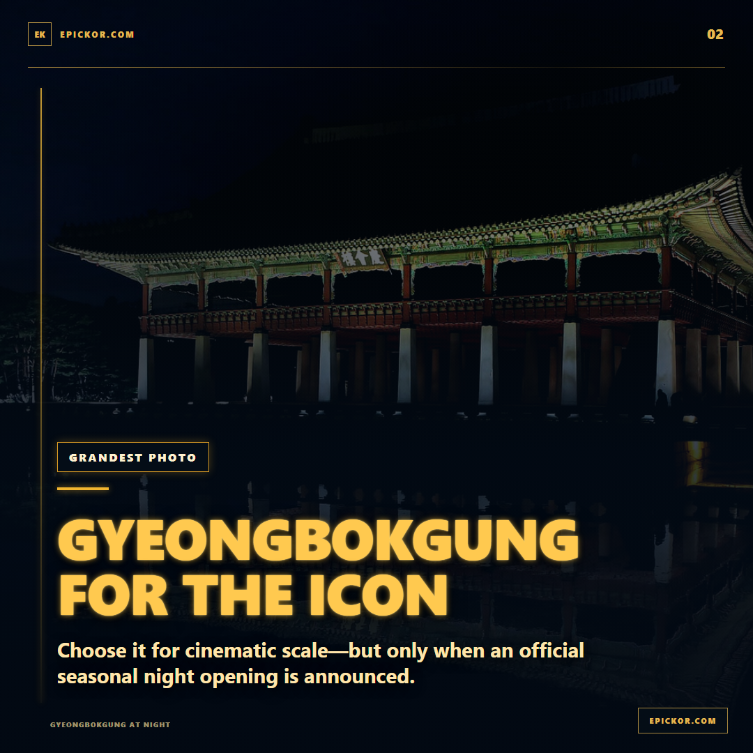 Gyeongbokgung at night