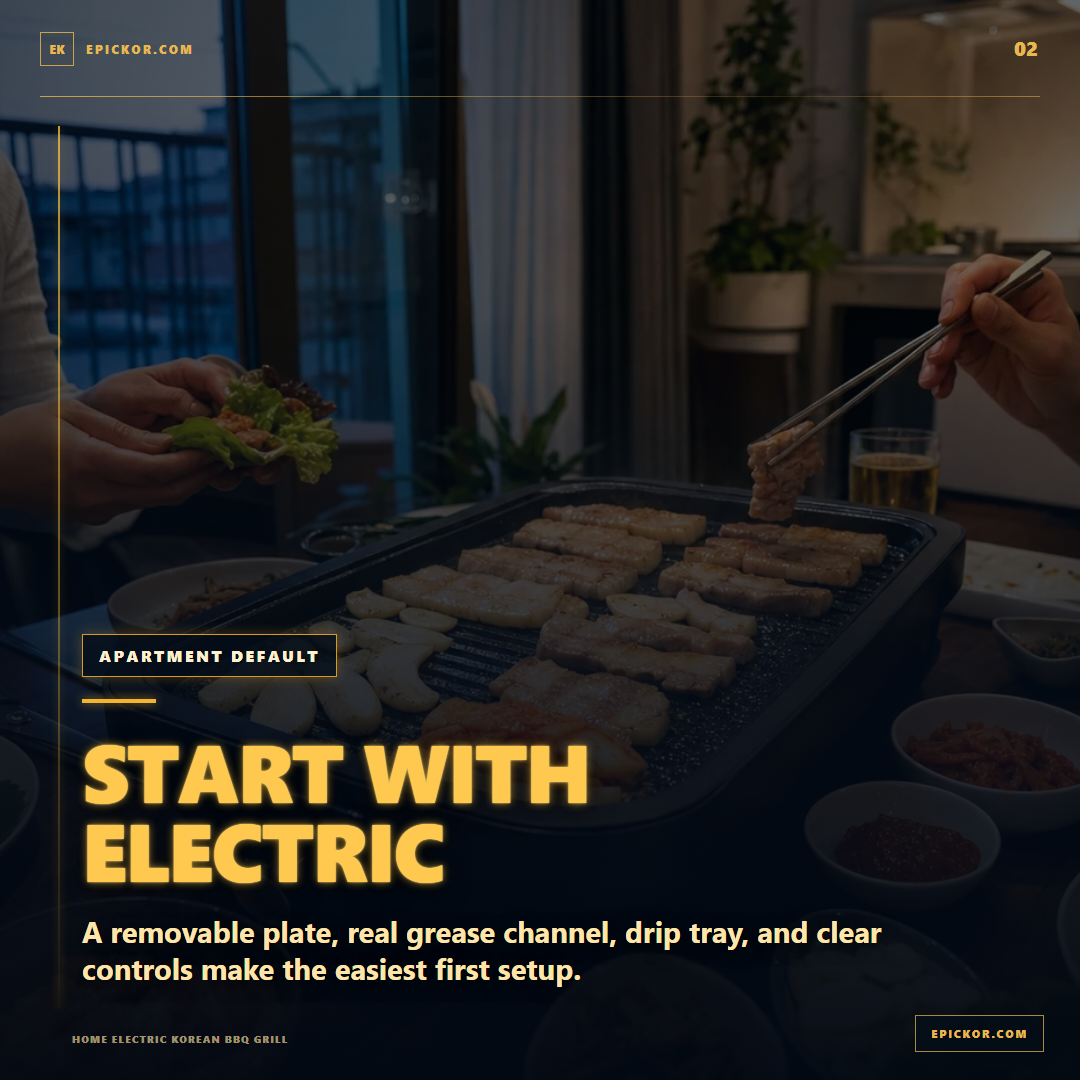 Home electric Korean BBQ grill