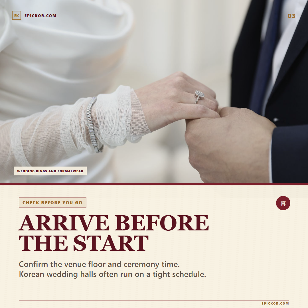 Wedding rings and formalwear