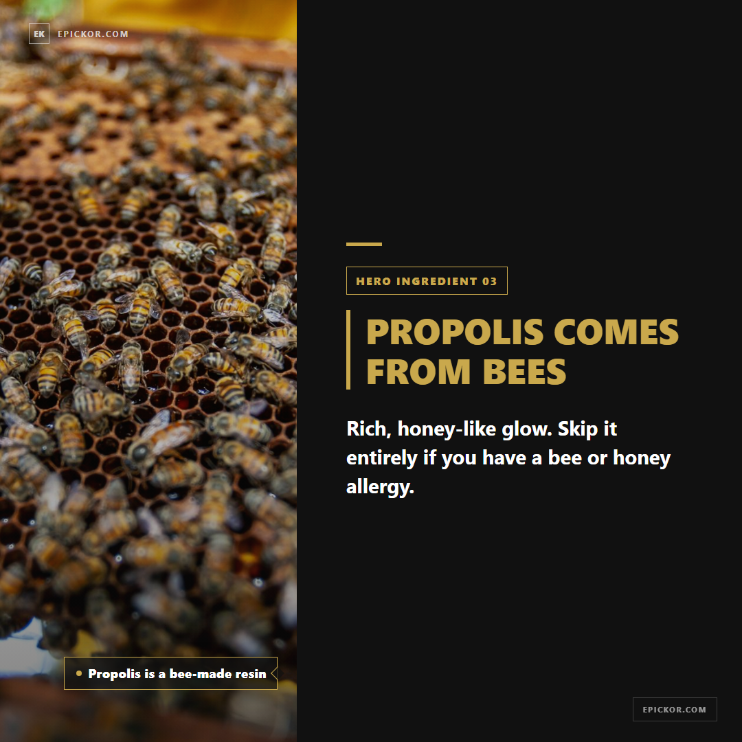 Propolis is a bee-made resin