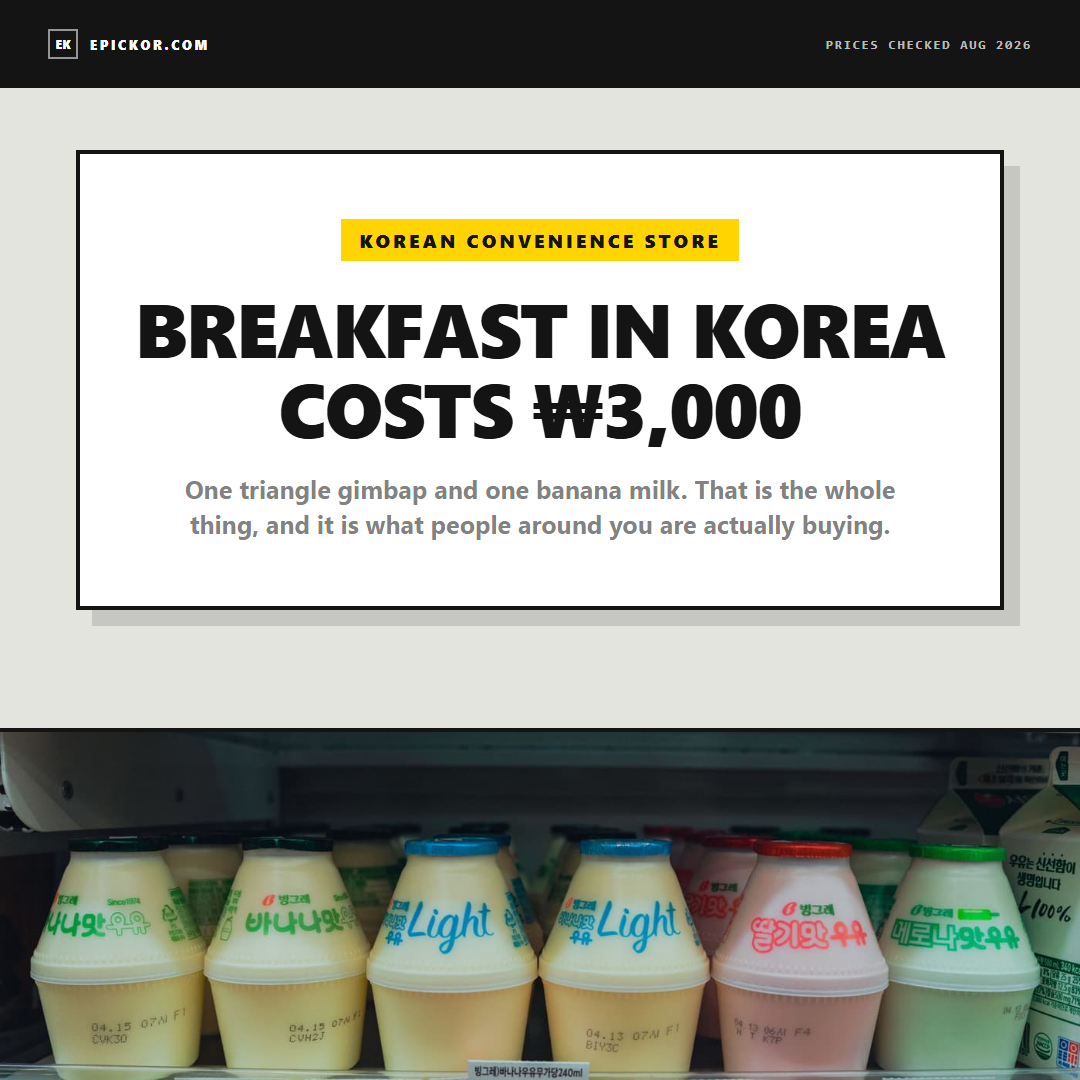 Korean Convenience Stores: What to Buy, What It Costs, and Which Chain Has It cover