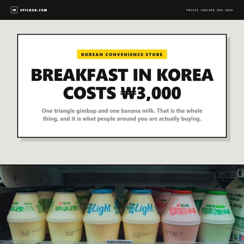 Korean Convenience Stores: What to Buy, What It Costs, and Which Chain Has It guide cover