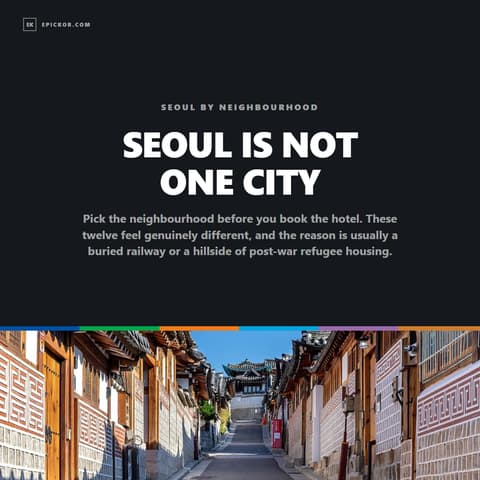 Seoul by Neighbourhood: Which One Is Actually Worth Your Afternoon guide cover