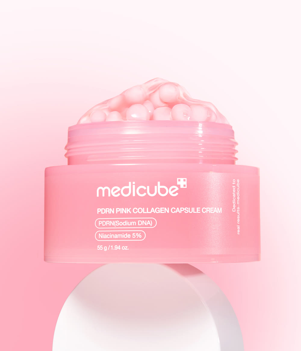 An official Medicube cream product image representing the repeat-use cosmetics side of APR's model.