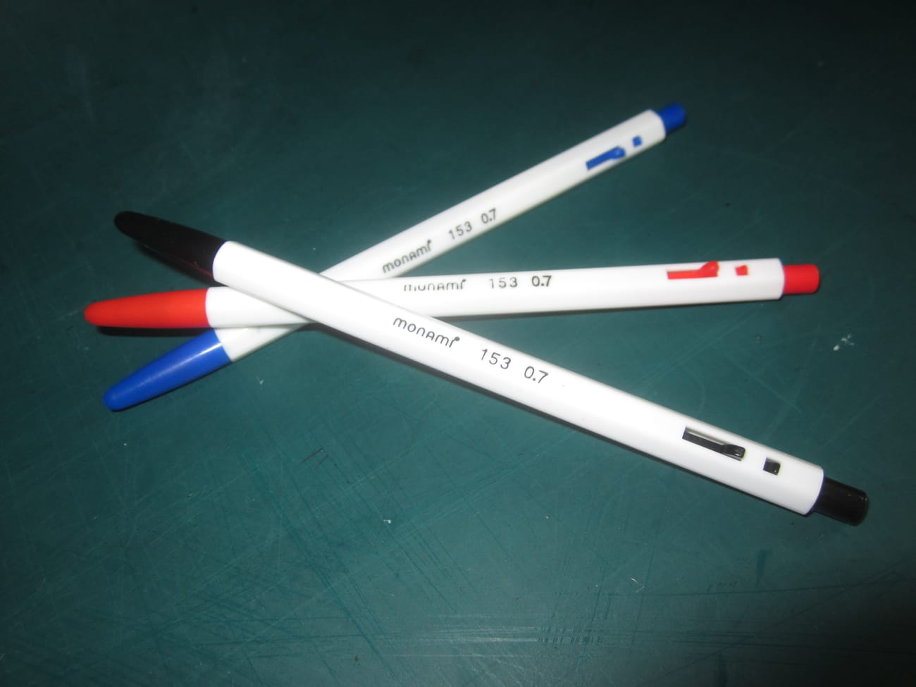 A Monami 153 pen, closeup of the classic design.