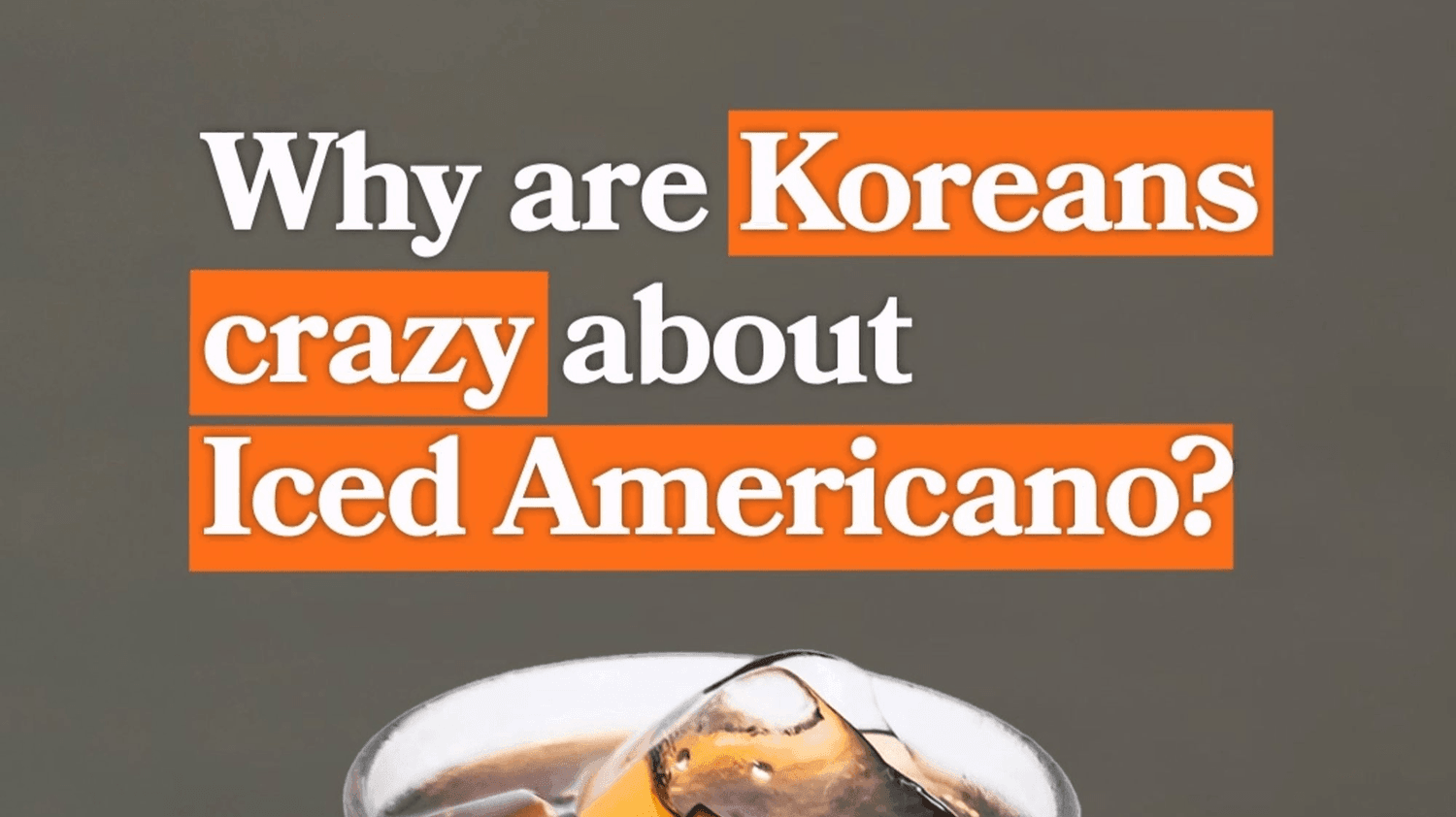 Iced Americano in Korea: Why Koreans Drink It Year-Round