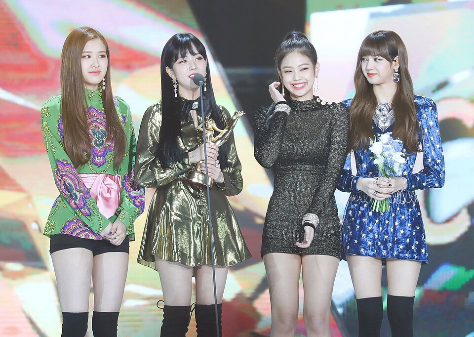 BLACKPINK members at the Golden Disc Awards in 2018