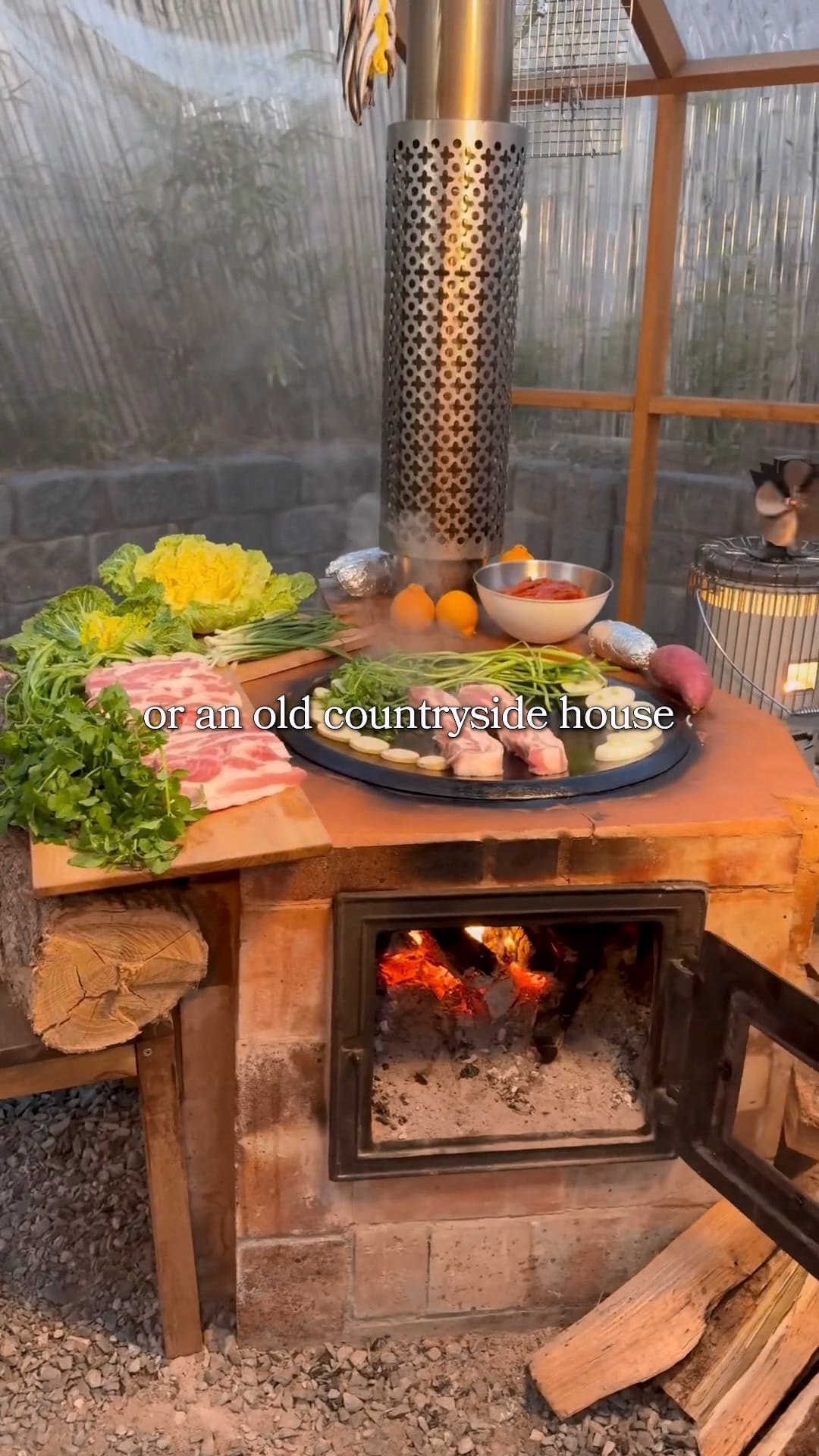 A countryside food-and-stay visual from EpicKor's original Choncance package.