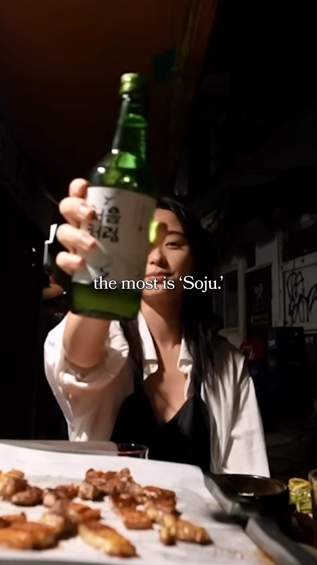 A soju-and-beer table mood from EpicKor's original drink package.