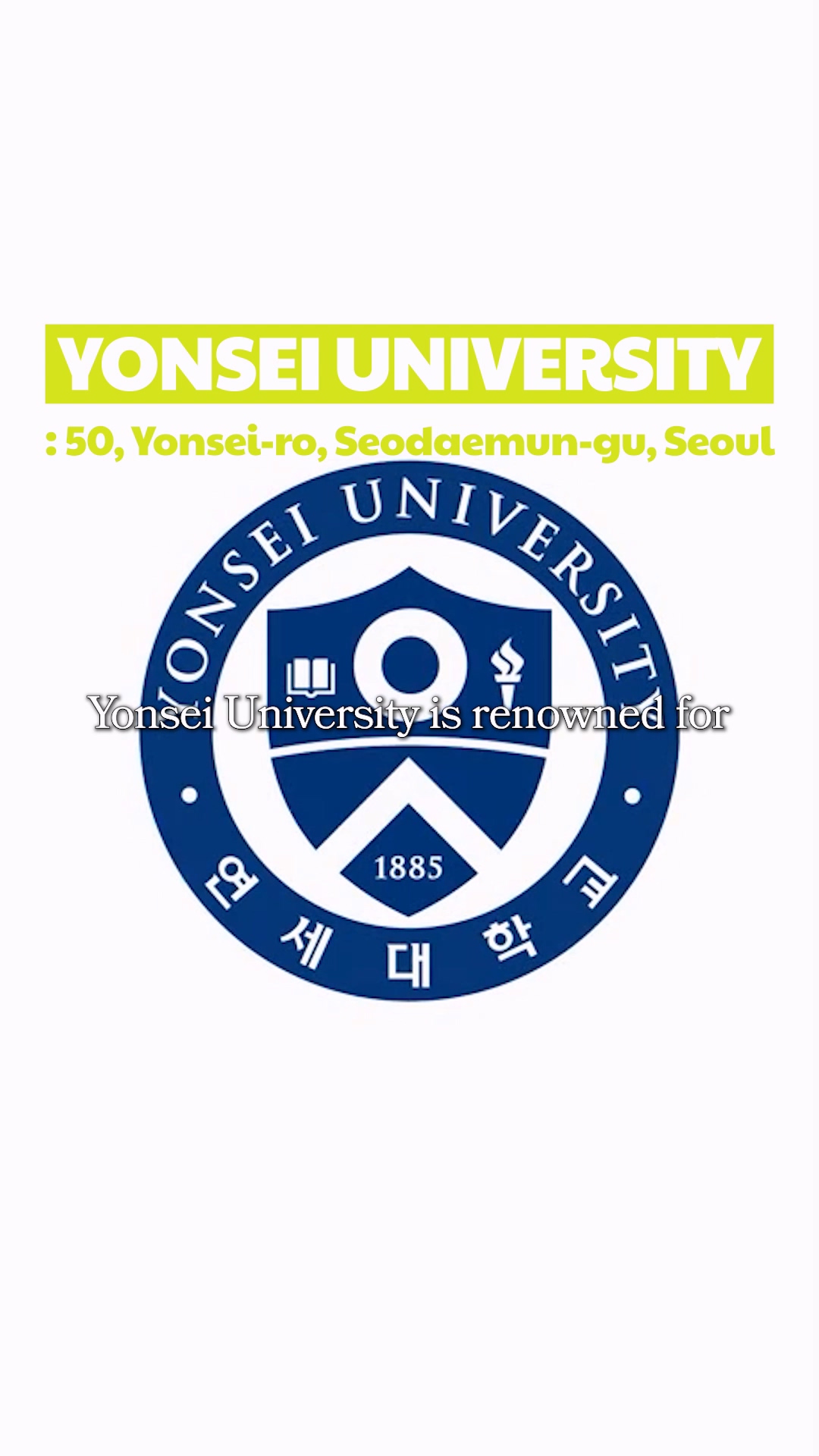 Korea and Yonsei rivalry scene from EpicKor SKY university video