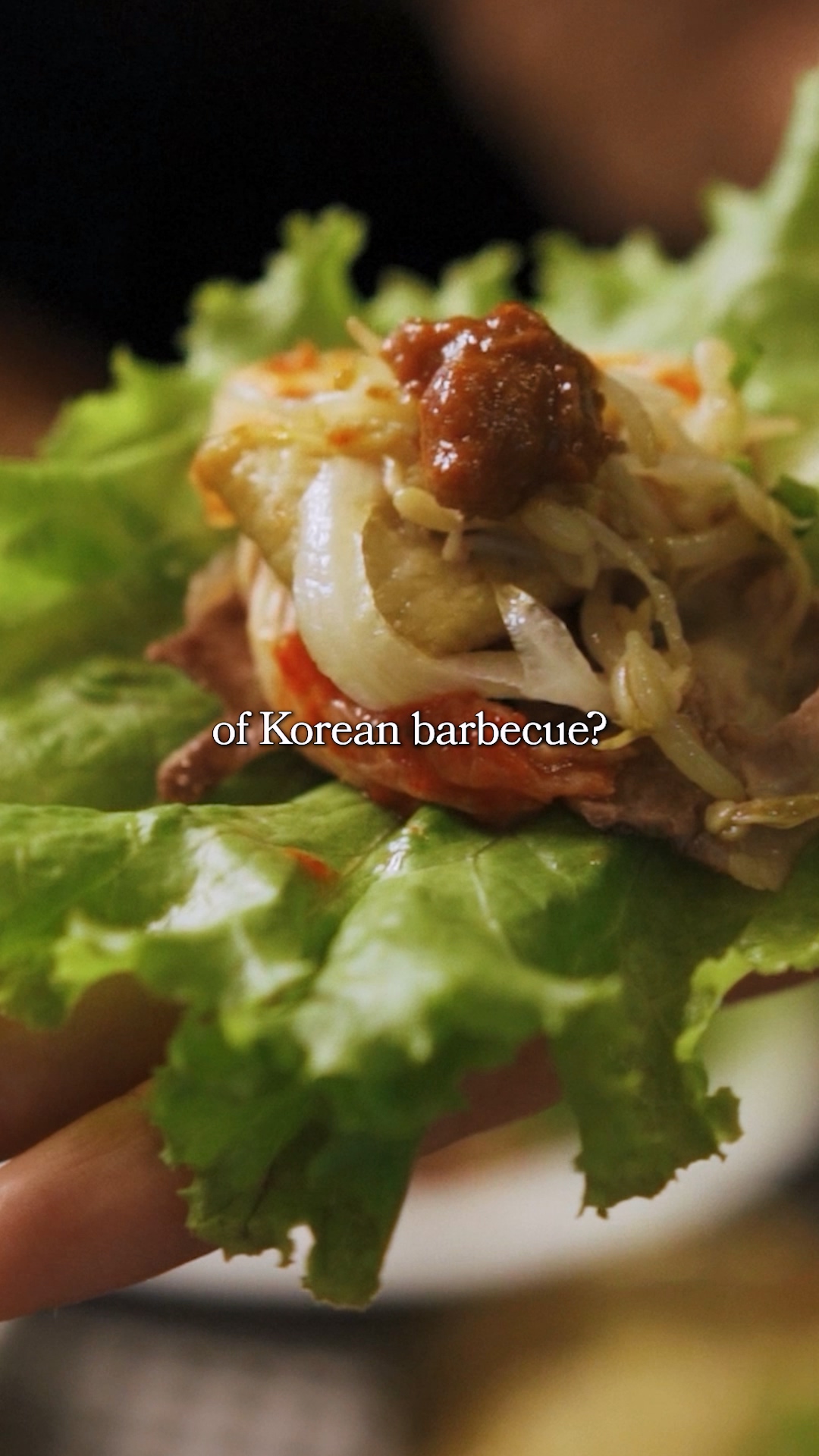 Korean BBQ wrap table visual from EpicKor's original ssamjang package.