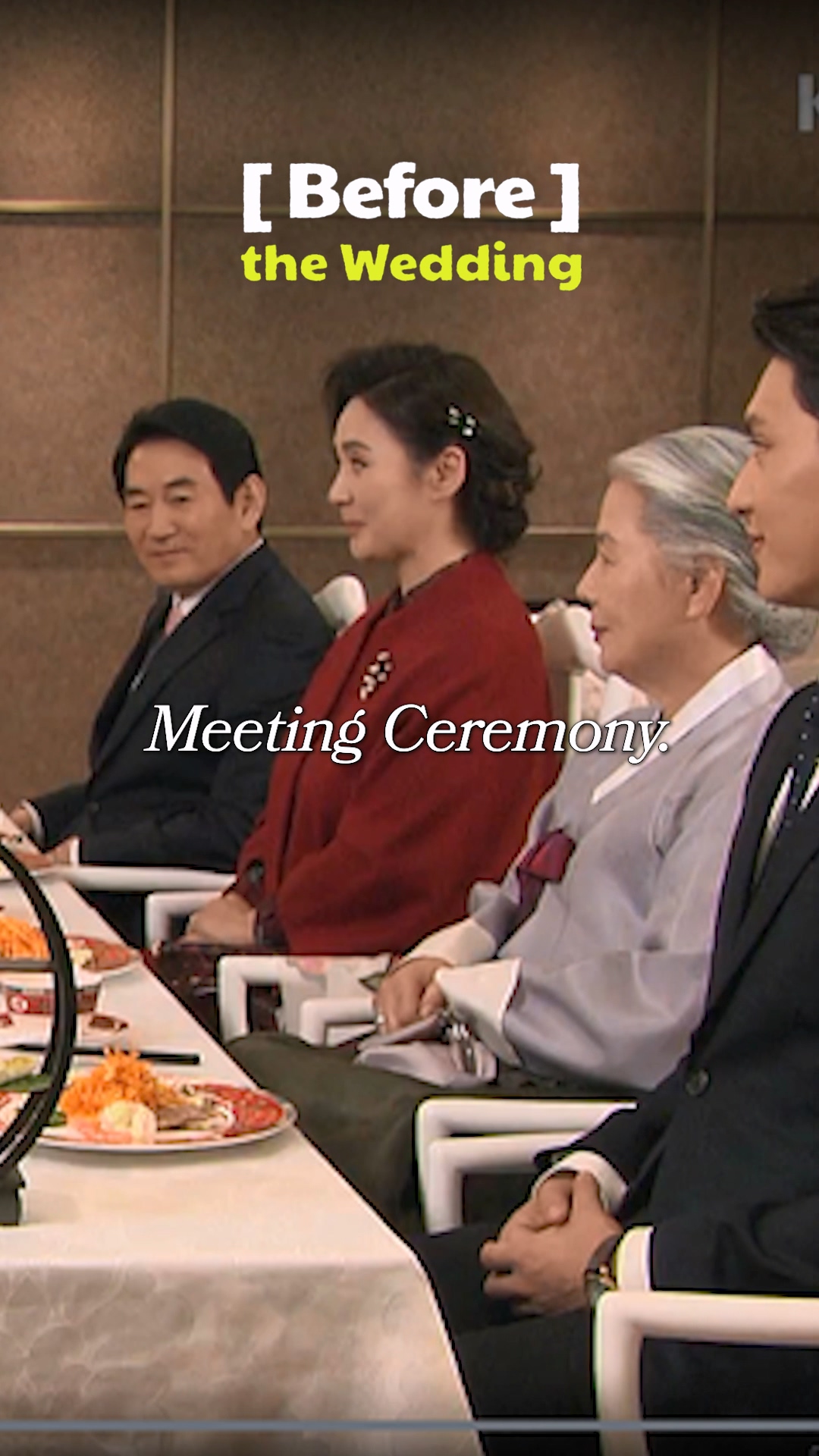 Traditional Korean Sang-gyeon-rye table setting