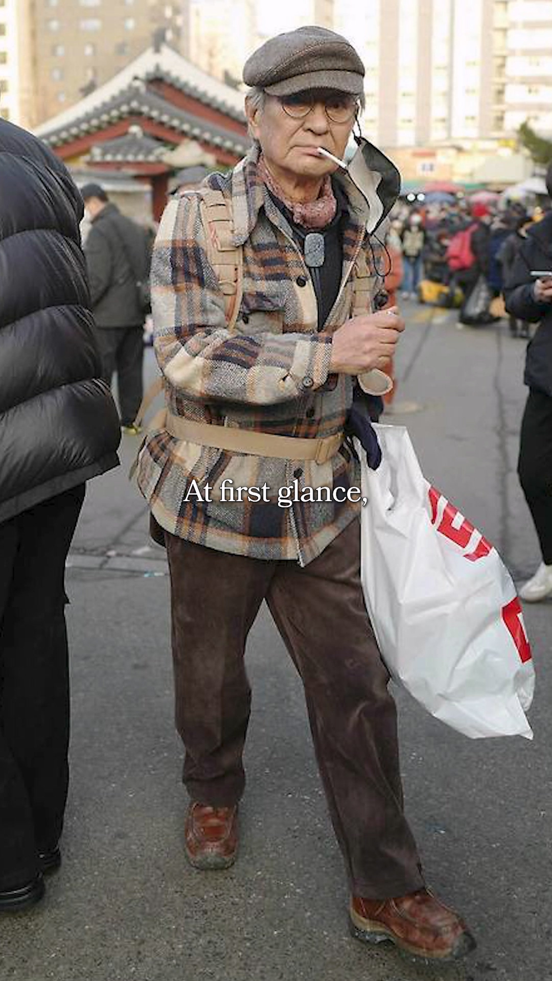 The bustling clothes piles at Dongmyo Flea Market
