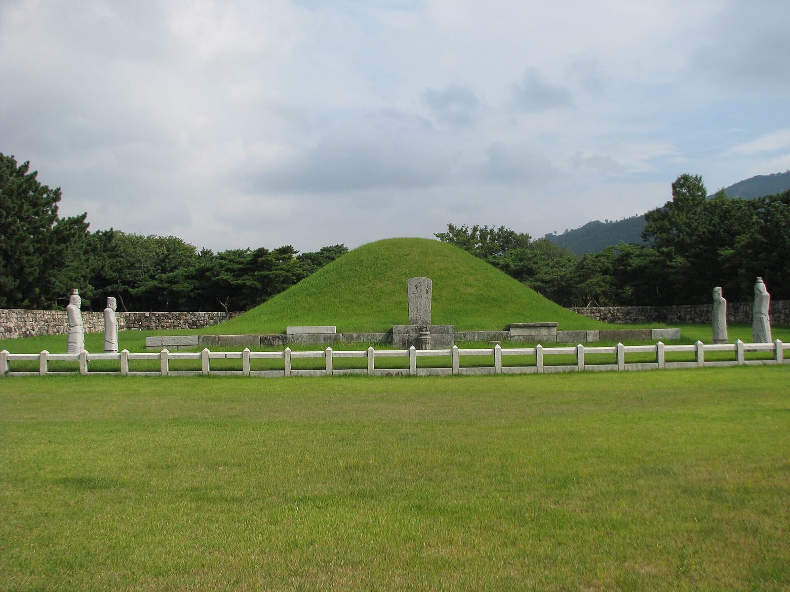 The Royal Tomb of King Suro in Gimhae.