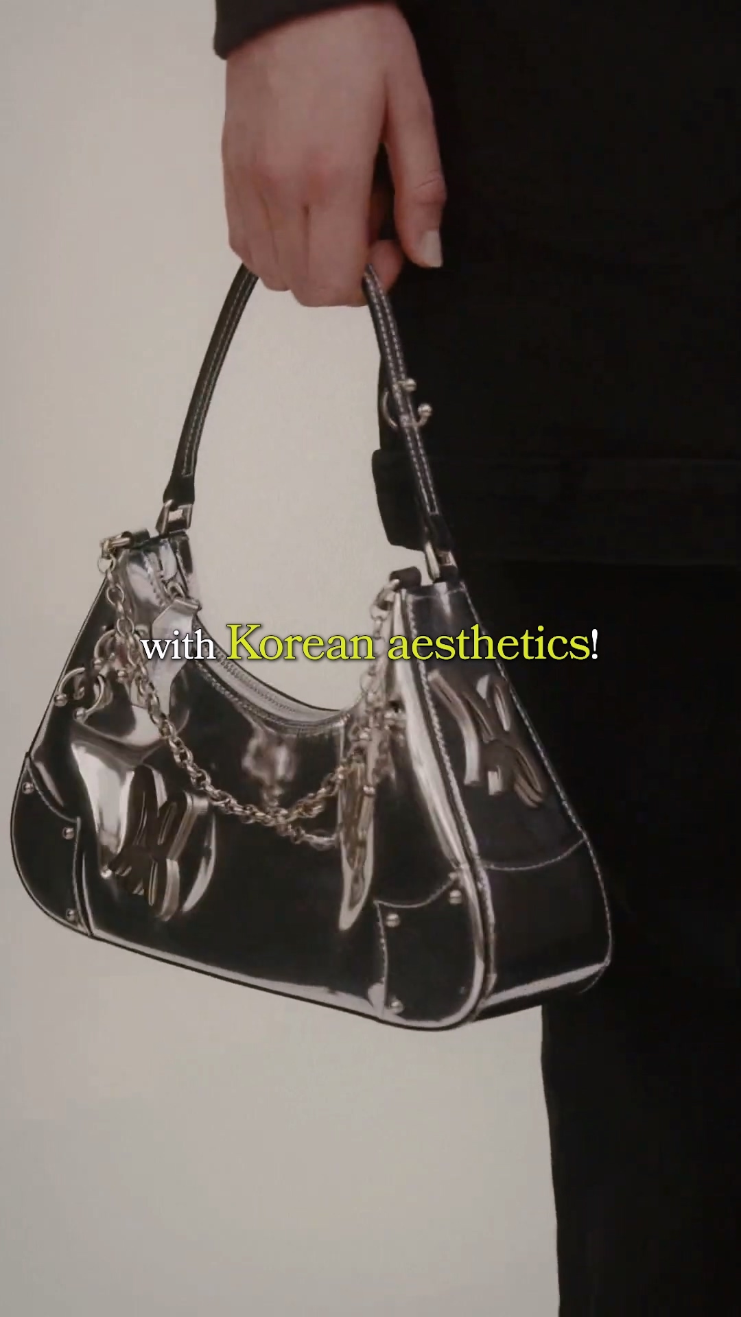 A person wearing futuristic Gentle Monster sunglasses