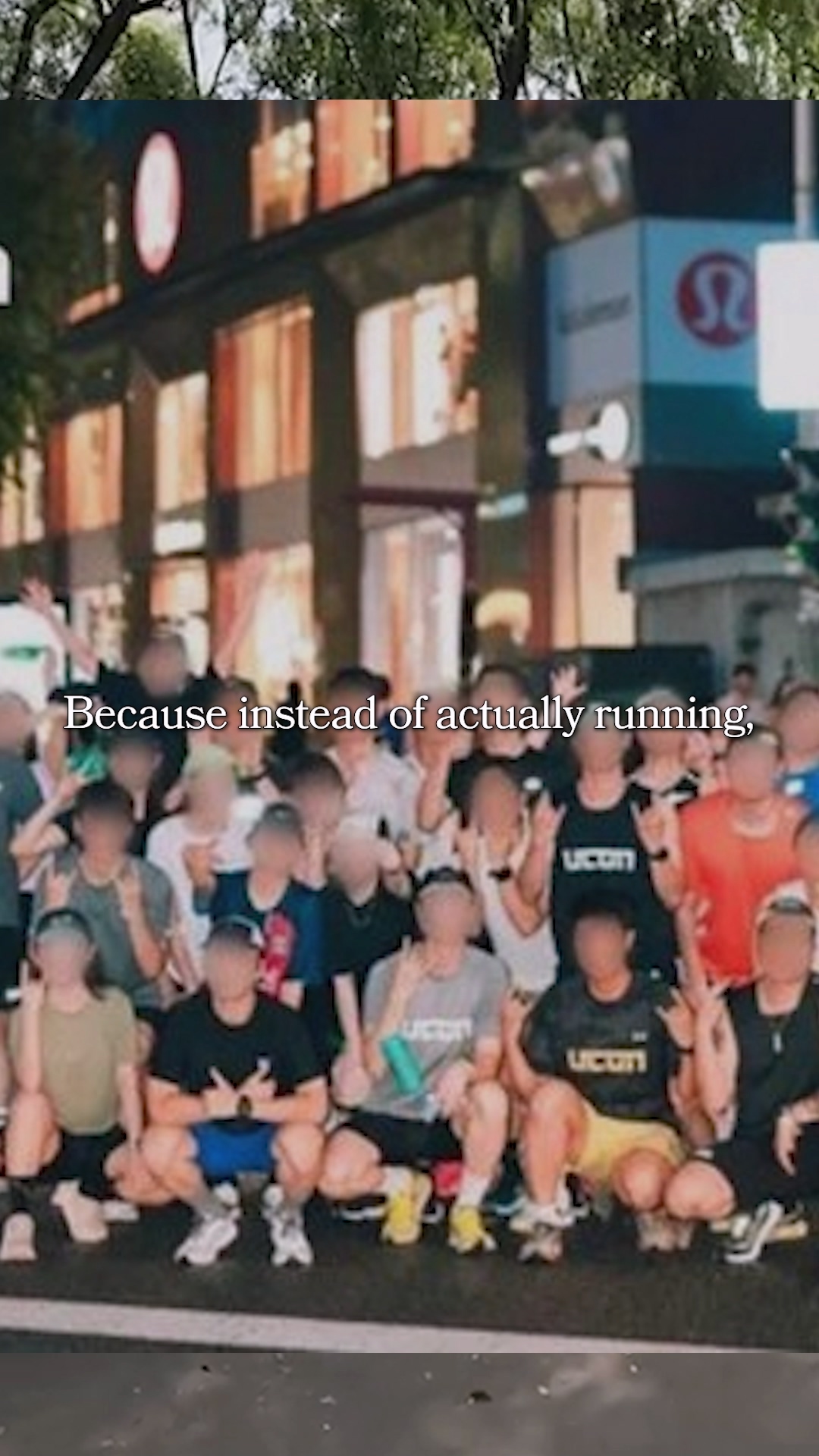 A night view of the bright lights along the Han River running track