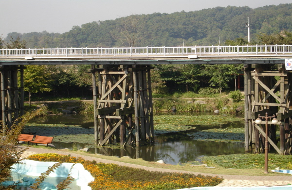Freedom Bridge structure at the Imjingak tourist area in Paju