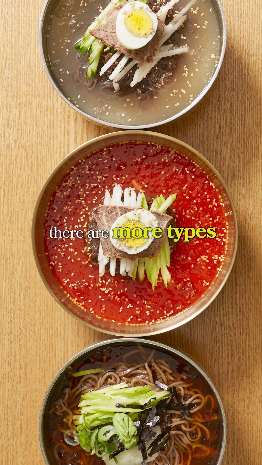 Spicy Hamhung Bibim Naengmyeon with a red sauce