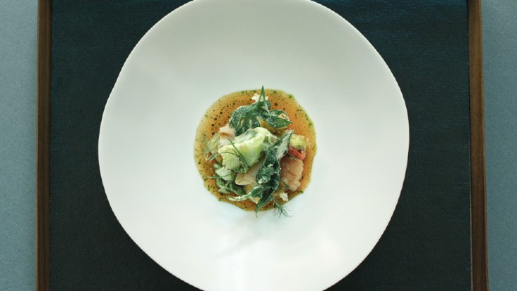 A Mosu signature dish photographed for the Michelin Guide