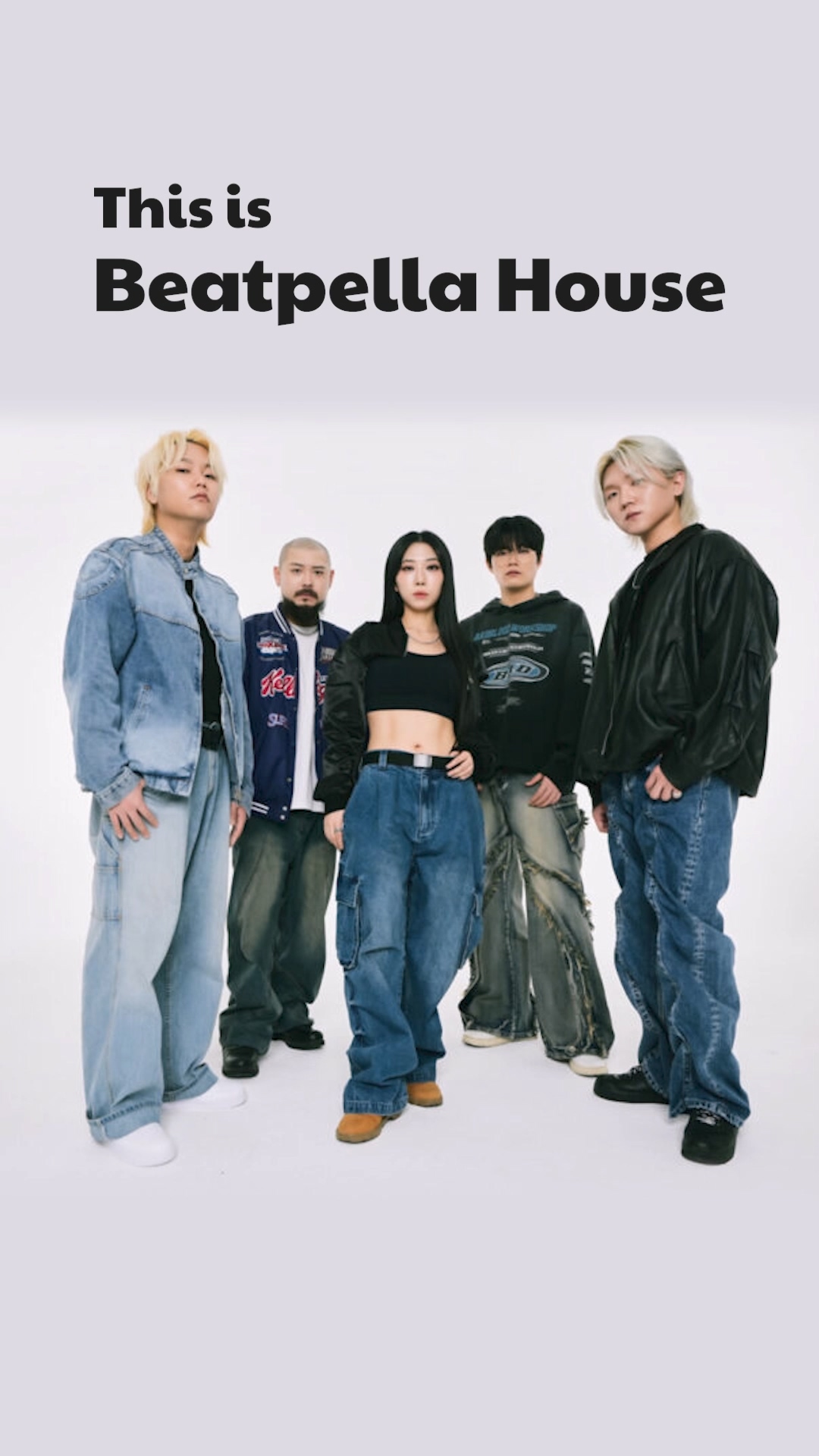 Close up of a member beatboxing into a professional microphone