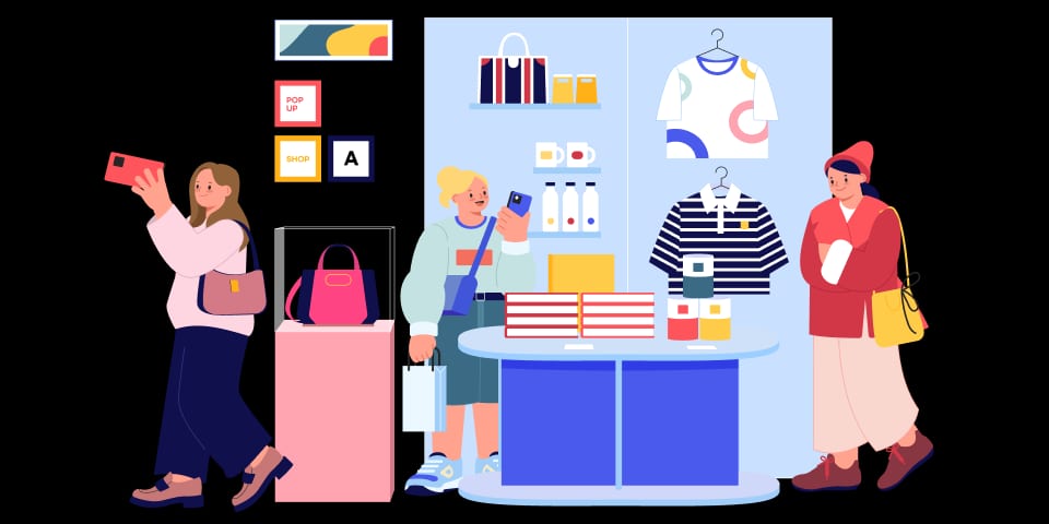 Official Korean tax-refund shopping process illustration