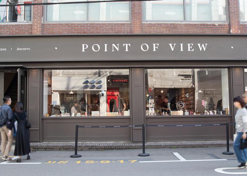 Point of View Seoul's storefront in Seongsu.